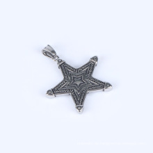 Mode Retro Star Edelstahlschmuck Titanium Stahl Anhänger Silberschmuck Halskette